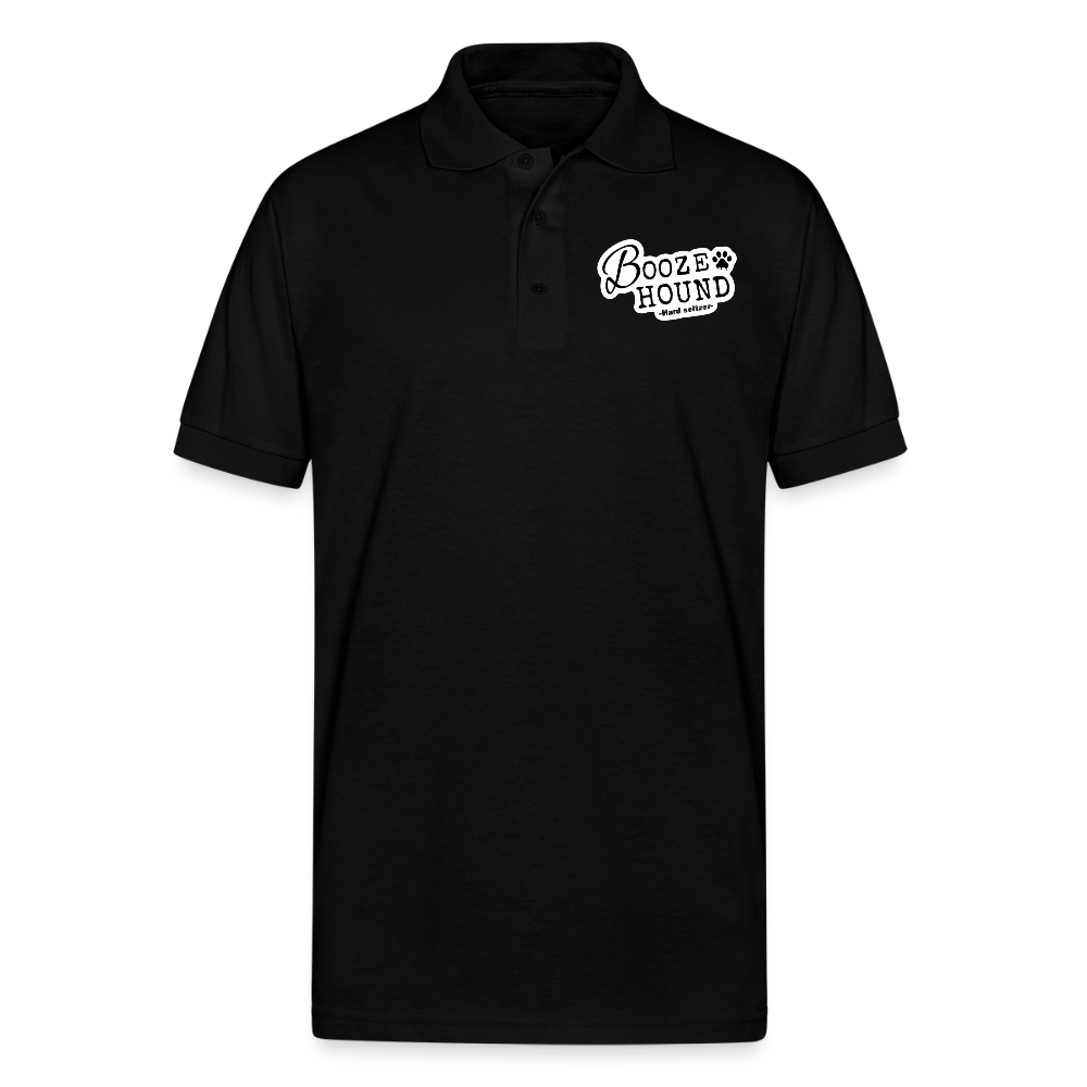 Booze Hound Polo Shirt - black